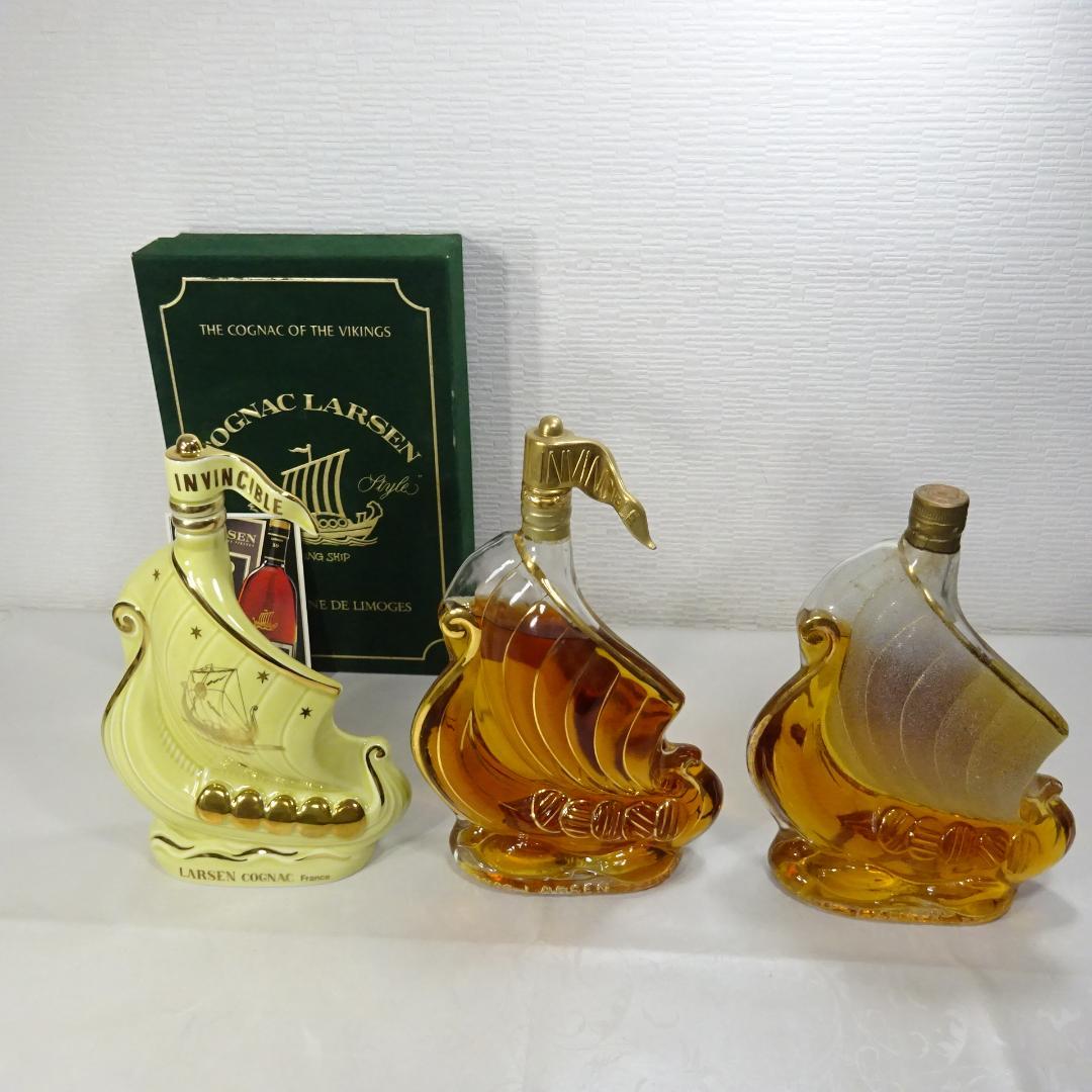 Larsen Invincible ブランデー 船型ボトル 3本 s-l1200.jpg