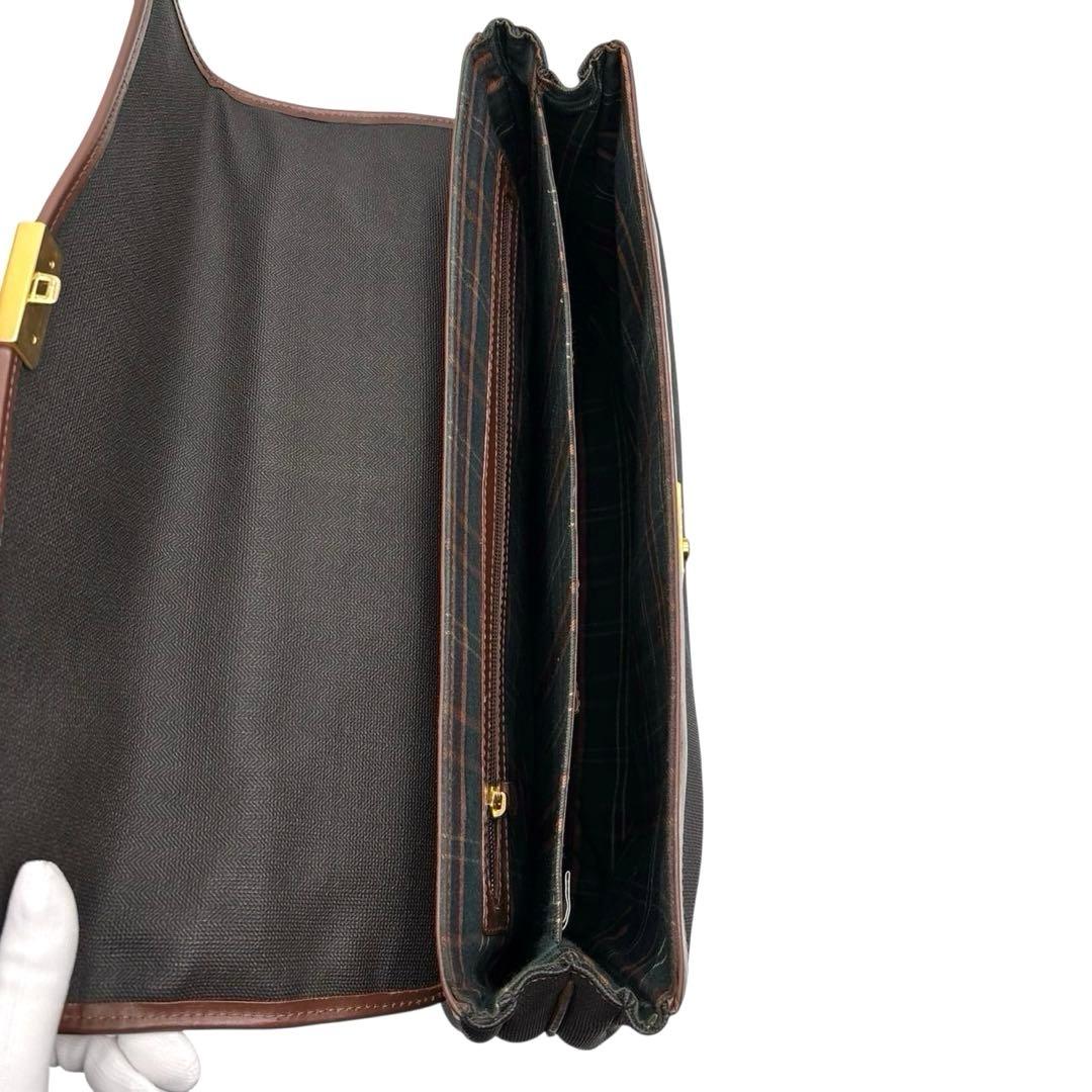 良品◎ ダンヒル A4可 ビジネスバッグ ブリーフケース PVC レザー