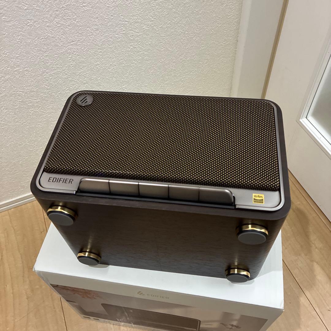EDIFIER D32 ワイヤレススピーカー 木目 黒ブラック