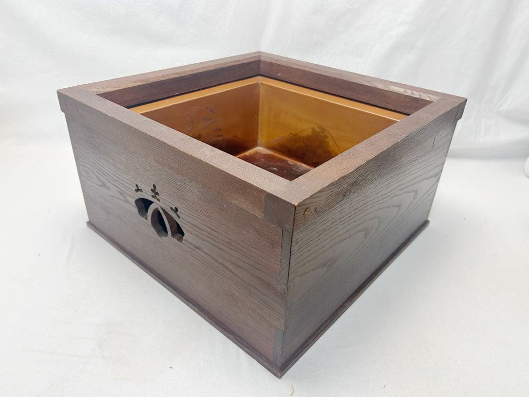 茶道具 渡辺可映造 桑 置炉 五徳2点セット元箱