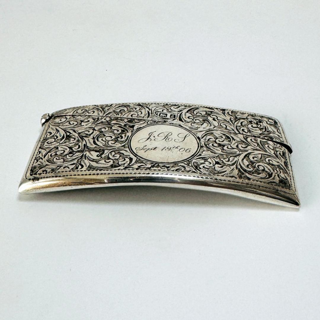 ☆1904年 英国 ☆アンティーク 純銀製 カードケース イギリス 925