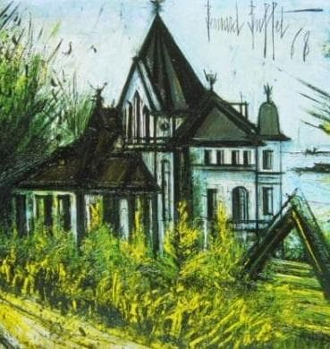 ベルナール・ビュッフェ「La Vallee,Saint-Cast」、人気作品