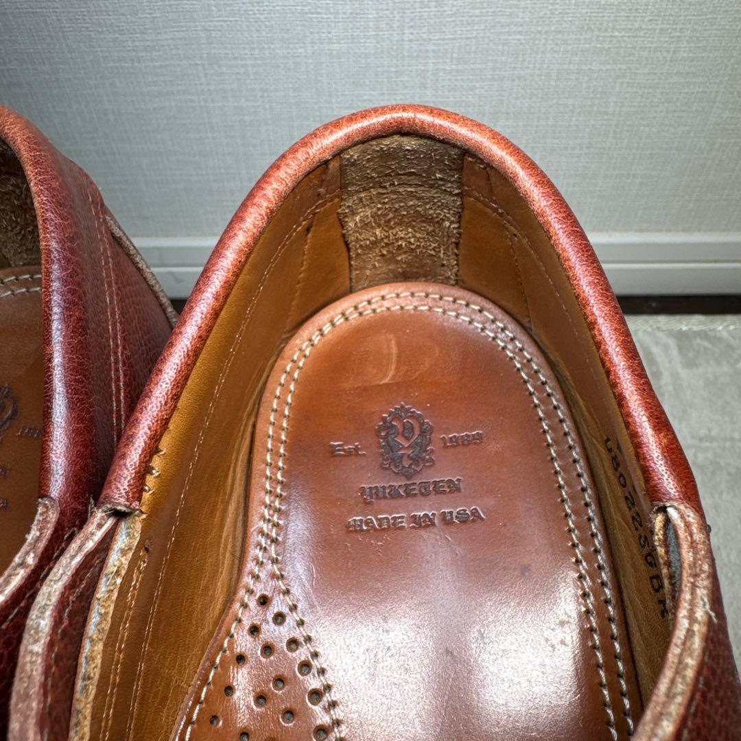 極美品　ユケテン　デッキシューズ　モカシン　ブラウン　9