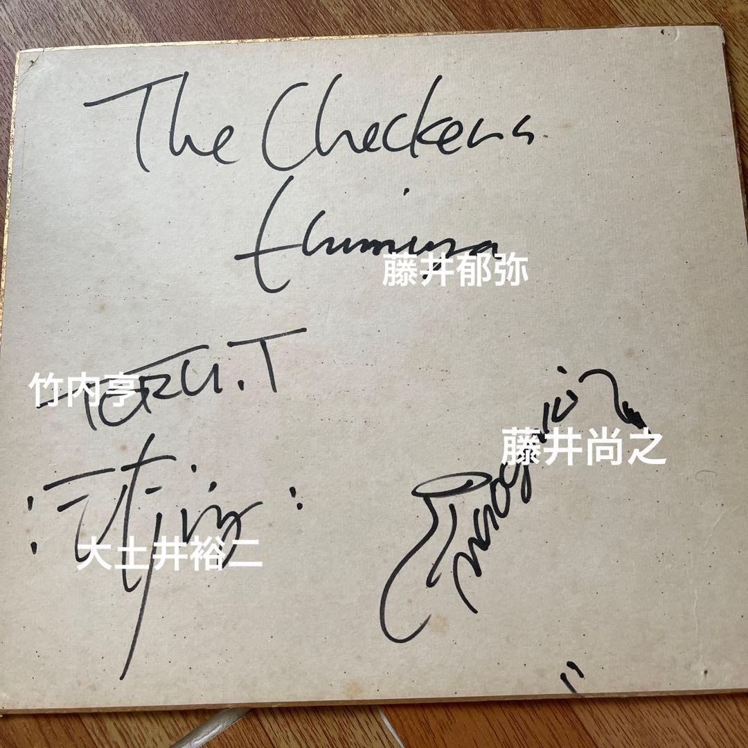 チェッカーズサイン色紙(直筆)