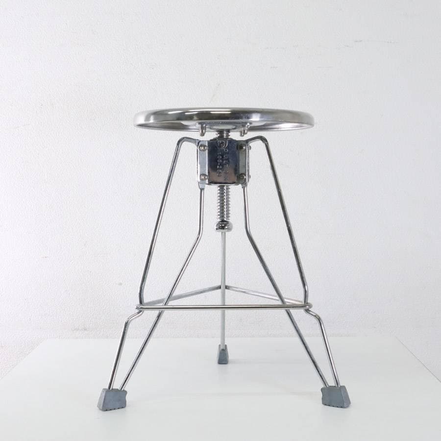 ダルトン クリッパー2 昇降式スツール クローム 100-253