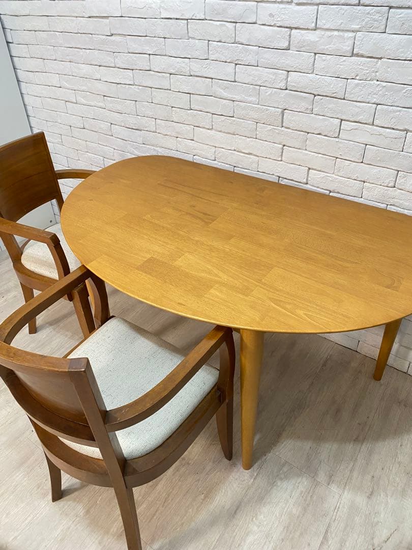 【東京都内23区配送無料】定価8万円　ベルメゾン　半円　ダイニング　テーブル