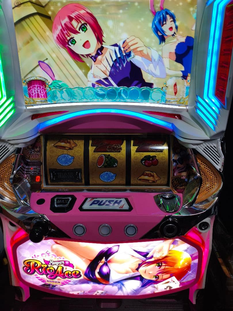 実機　スーパーリオエース　不要機仕様 SパチスロスーパーリオエースCC コイン不要機セット 中古パチスロ実機