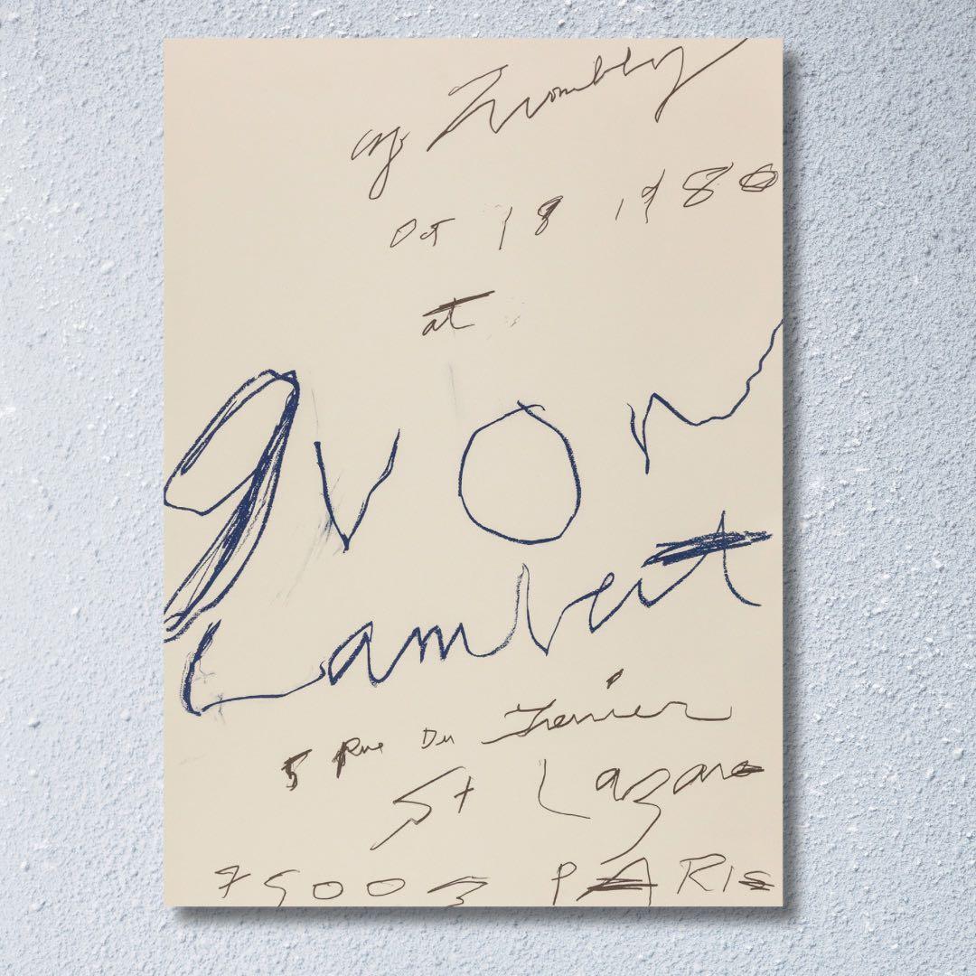 本国パリ完売! Cy Twombly Print (1980)人気ポスター 本国パリ完売! Cy Twombly - Print (1980) 復刻ポスター 本国パリ完売