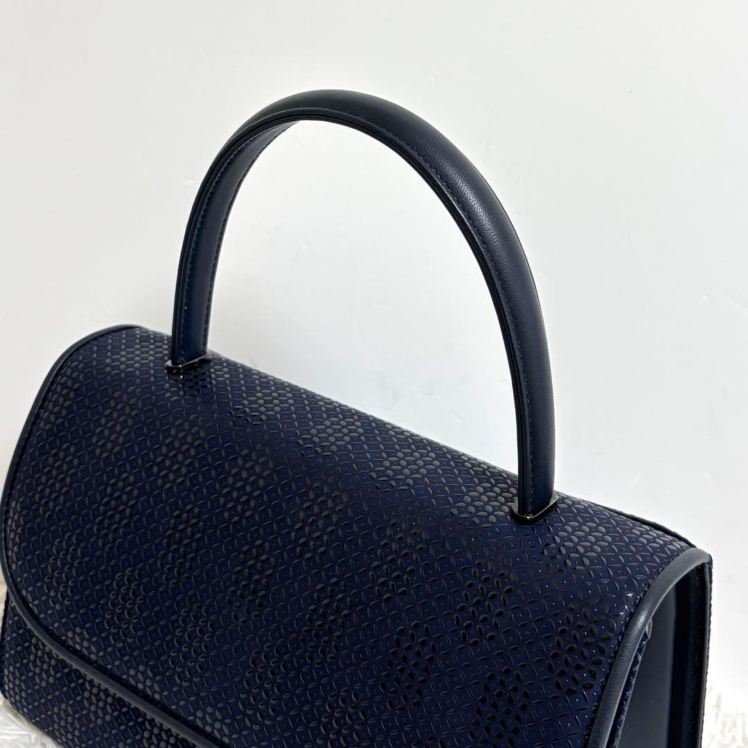 【極美品】 印傳屋 INDEN-YA ハンドバッグ 漆塗り 鹿革 フォーマル