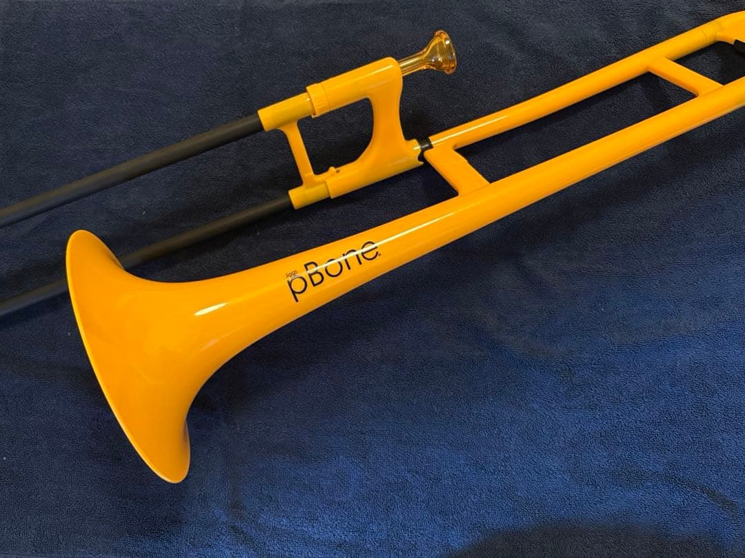 pBoneピーボーン イエロー プラスチックトロンボーン イエロー