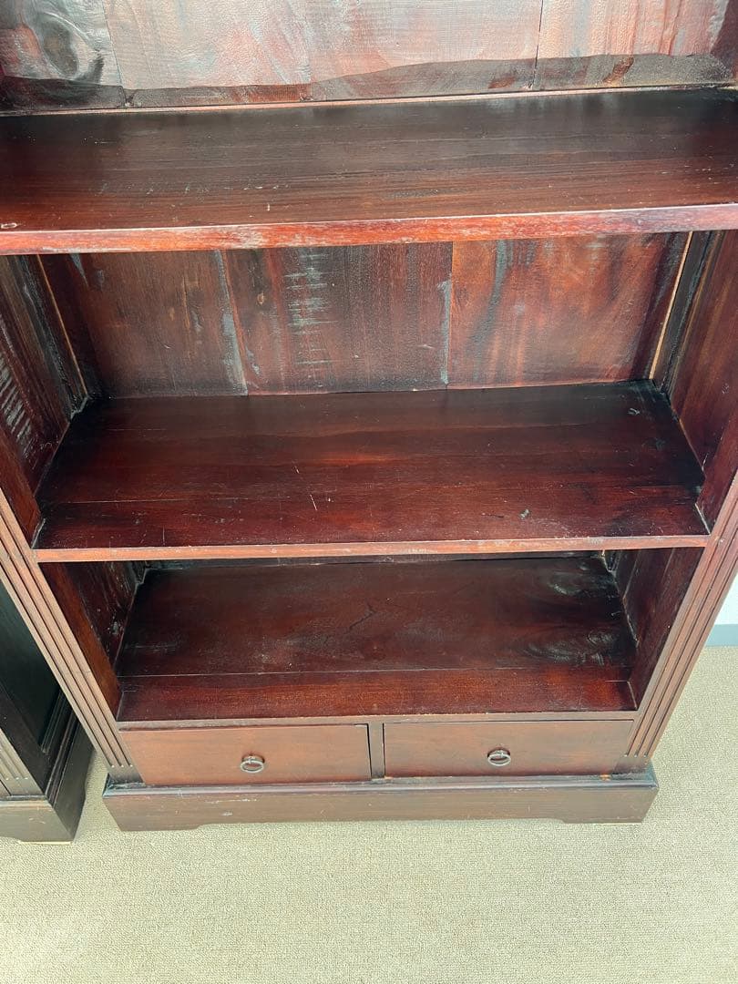 B-companyのアンティーク調の本棚 大型 アンティーク家具 和製