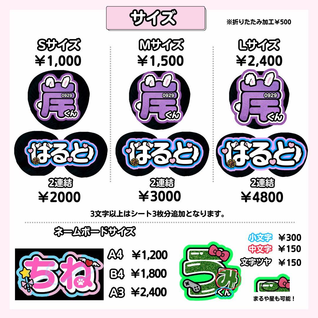 B様 うちわ文字 うちわ屋さん 連結文字 ボード パネル