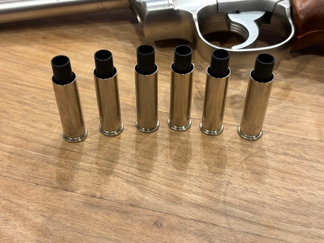 イ*ン様 コクサイ　パイソン　ガスリボルバー 木製グリップ