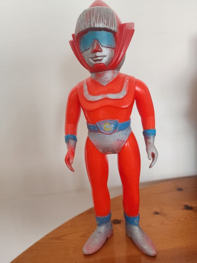 ゴッドマン　ソフビ　ブルマァク　　面取れ　３２センチ　貴重　当時物