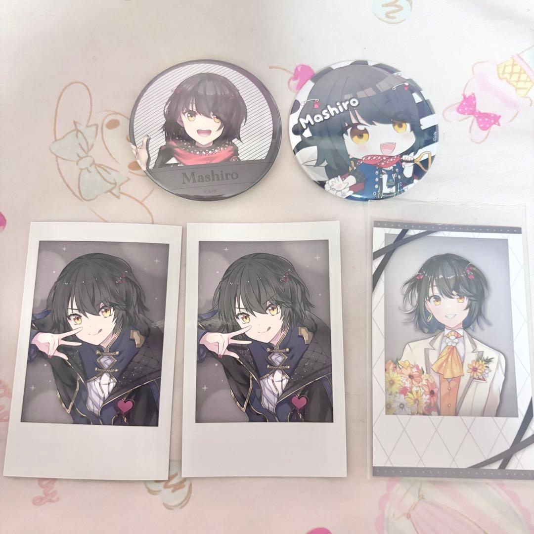 にじさんじ ましろ爻 缶バッジ チェキ - メルカリ