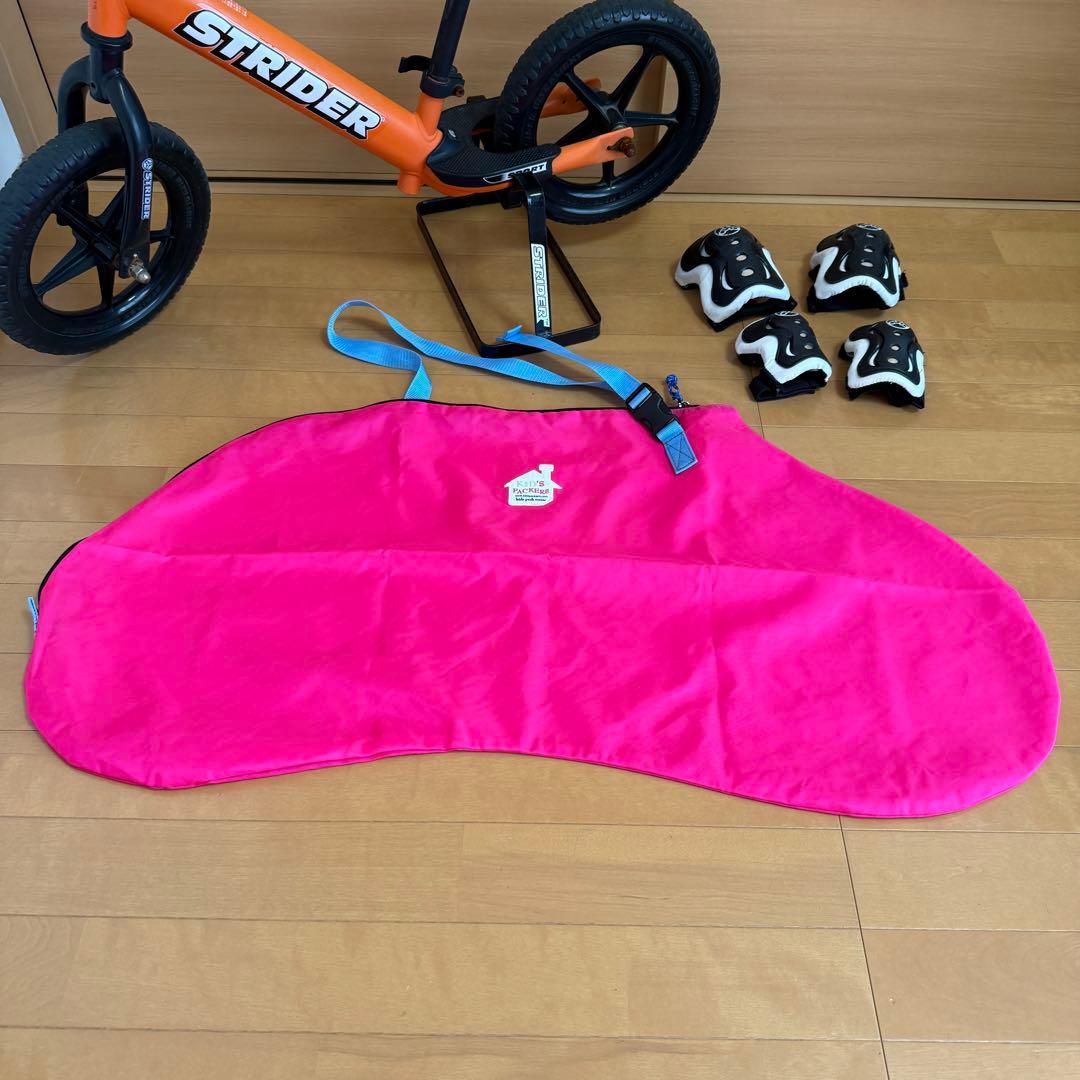 ストライダー スポーツ ハンドルバーパッド 肘 膝パッド 収納袋付き