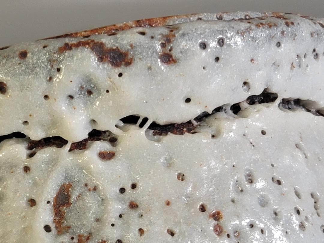 茶道具 鼠志野 水指 塗替蓋 共箱 DT475 - メルカリ