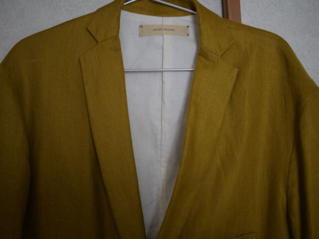 スズキタカユキ suzuki takayuki チェスターコート マスタード 1