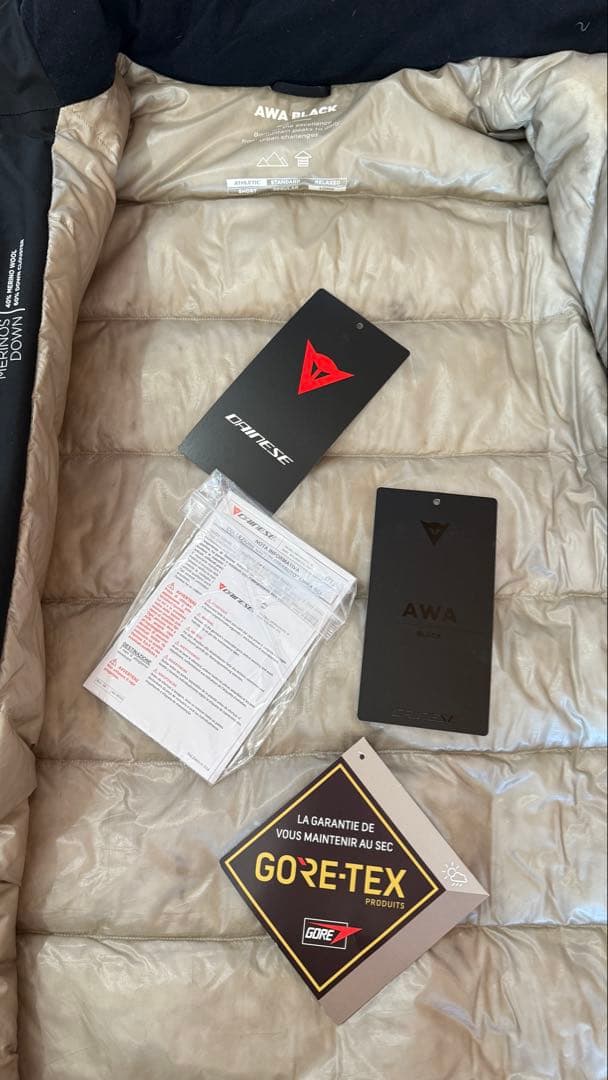 希少美品ダイネーゼDAINESE AWA BLACK PARKAスノボ スキーL