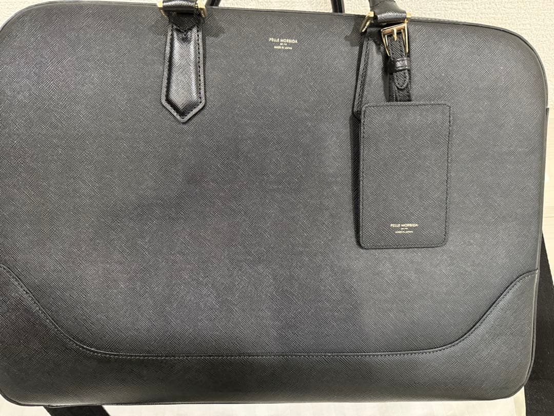 PELLE MORBIDA キャピターノ　ブリーフバッグ　2室タイプBLACK