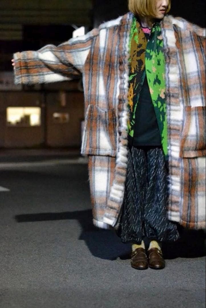 【19AW my beautiful landletシャギーウールロングガウン】