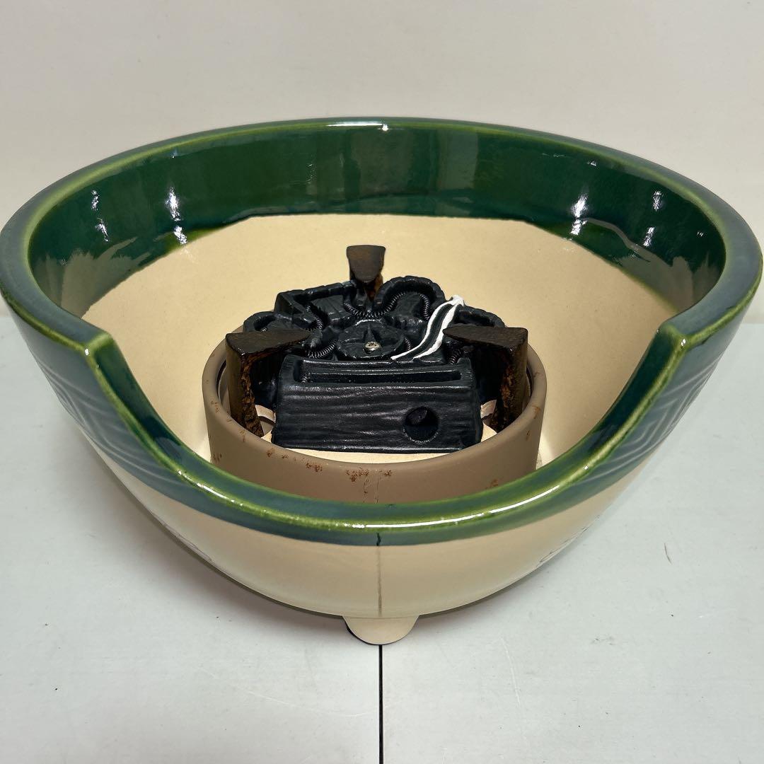 野々田商店 風炉型 電熱器 織部 茶道具