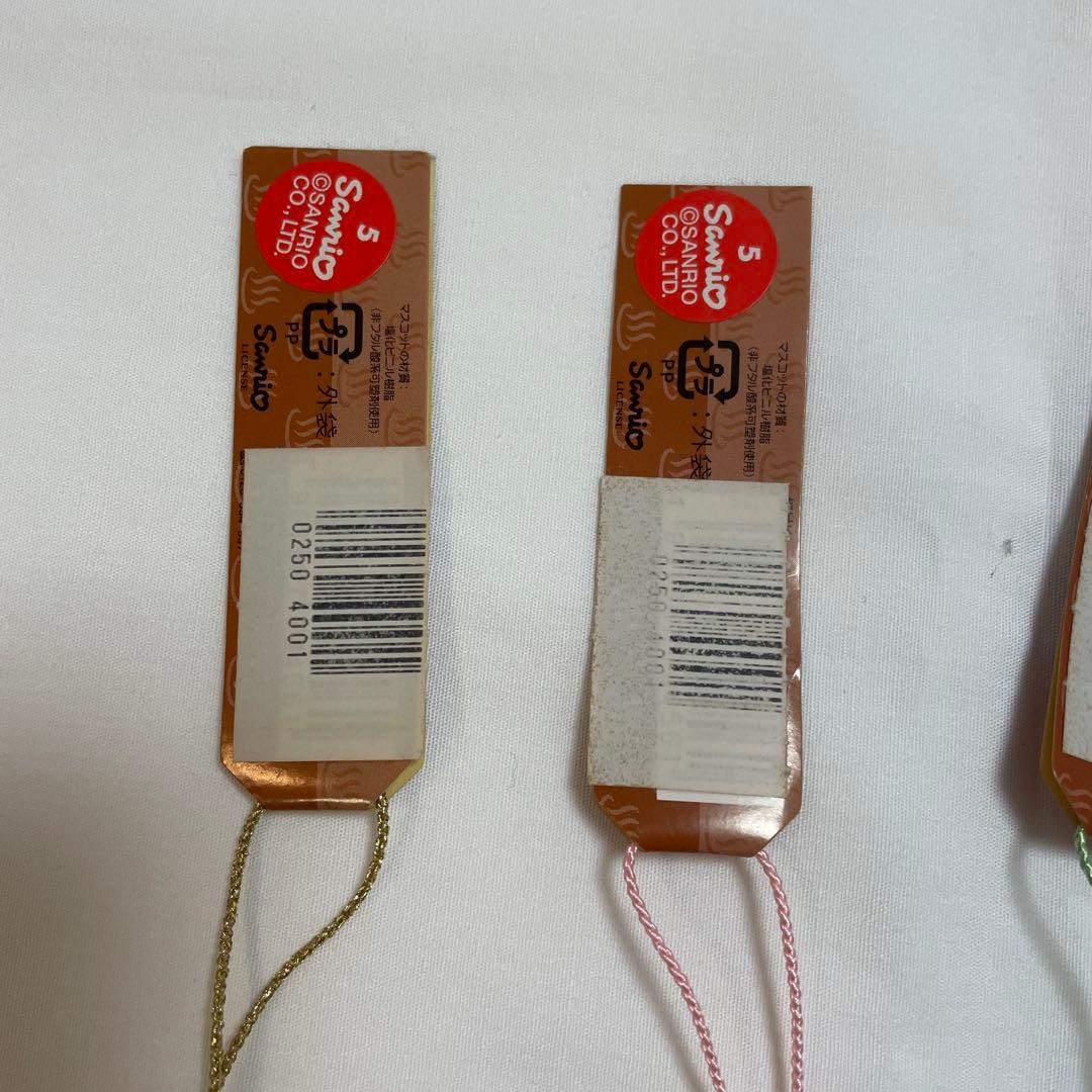 新品◆ハローキティ ご当地キティ 根付けストラップ 温泉饅頭 温泉卵 6個セット