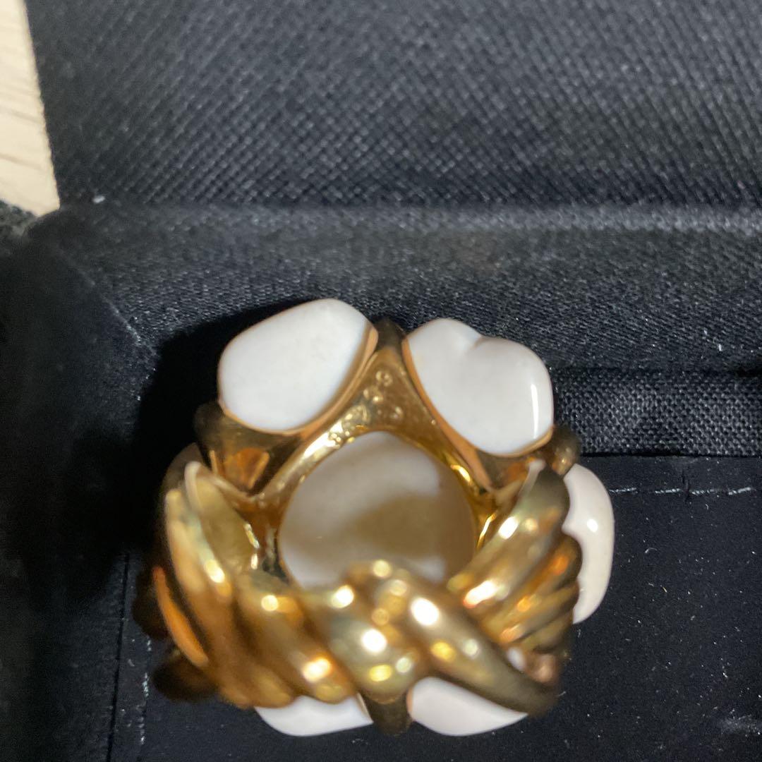 シャネル⭐︎CHANEL⭐︎カルセドニー　カメリア　リング　カショロン