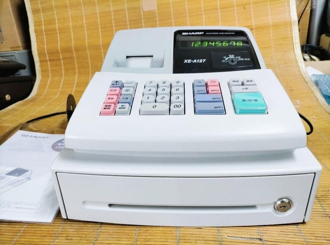 シャープレジスターXE-A127簡単便利特殊送料込122203