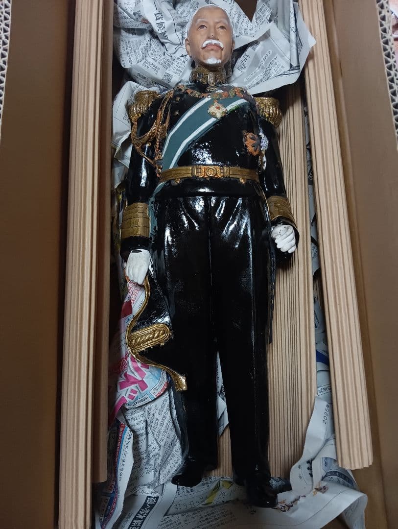 確認用画像戦前時代細密造形東郷平八郎元帥海軍大将陶器製46センチ