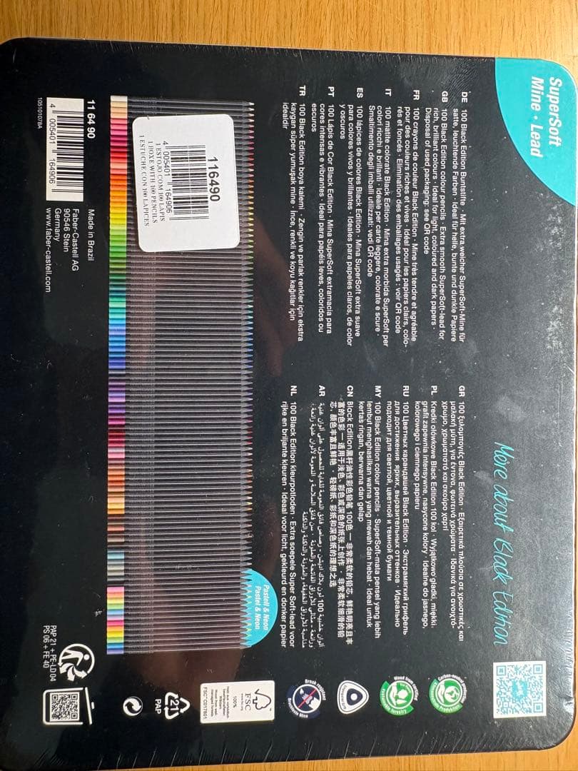 Faber-Castell Black Edition 色鉛筆100色