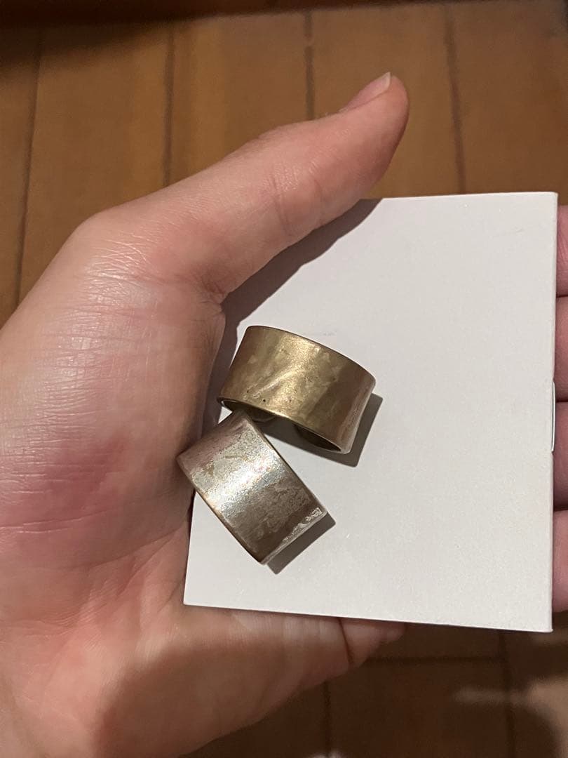 ひ*り様 Maison Margiela 4連リング　真鍮　18号19号