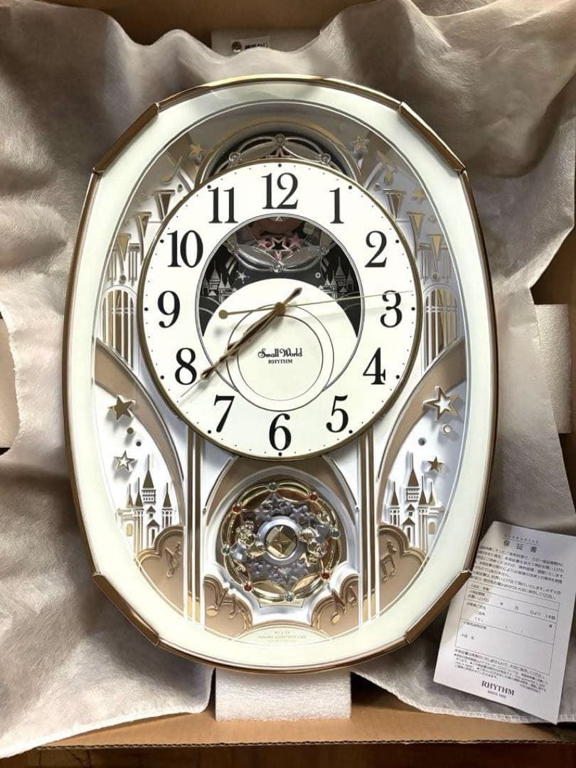 電波時計 掛時計 からくり 4MN551RH スモールワールド　リズム