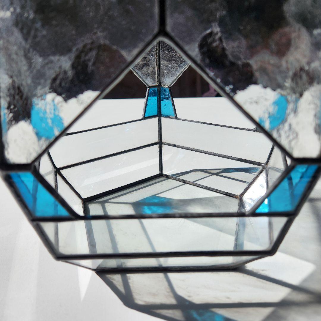五角形 テラリウム ステンドグラス インテリア