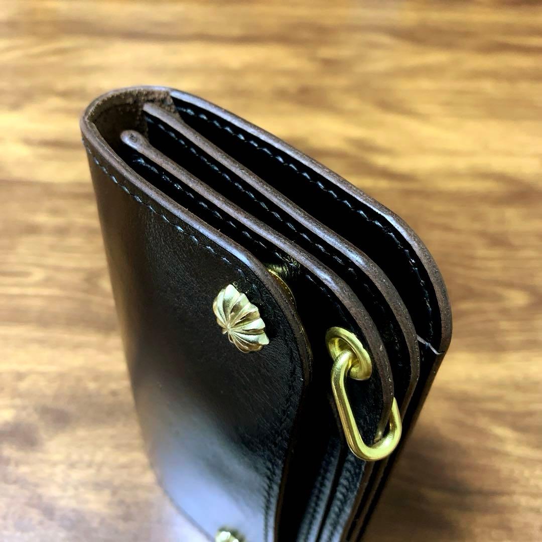 トラッカーウォレット　ミドル　ピンホール有り　アポロコンチョ　CA008