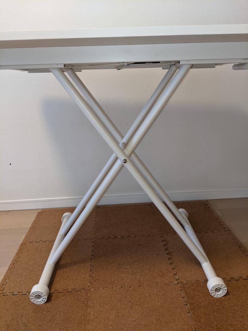 Yumcute 昇降テーブル 幅90 奥行60 高さ11-75cm