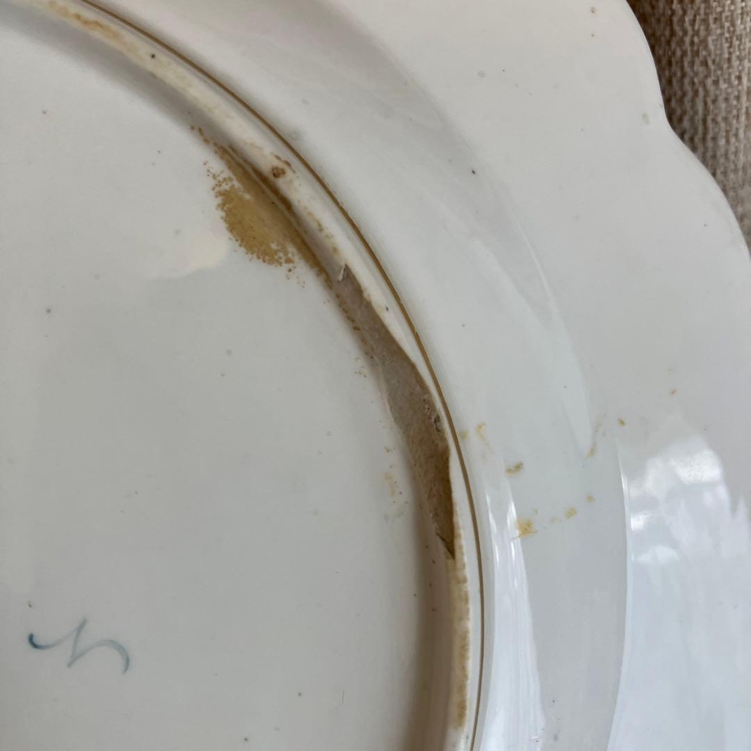 英国アンティーク 古ダービー18世紀 エドワーズウィザーズ 薔薇絵付け