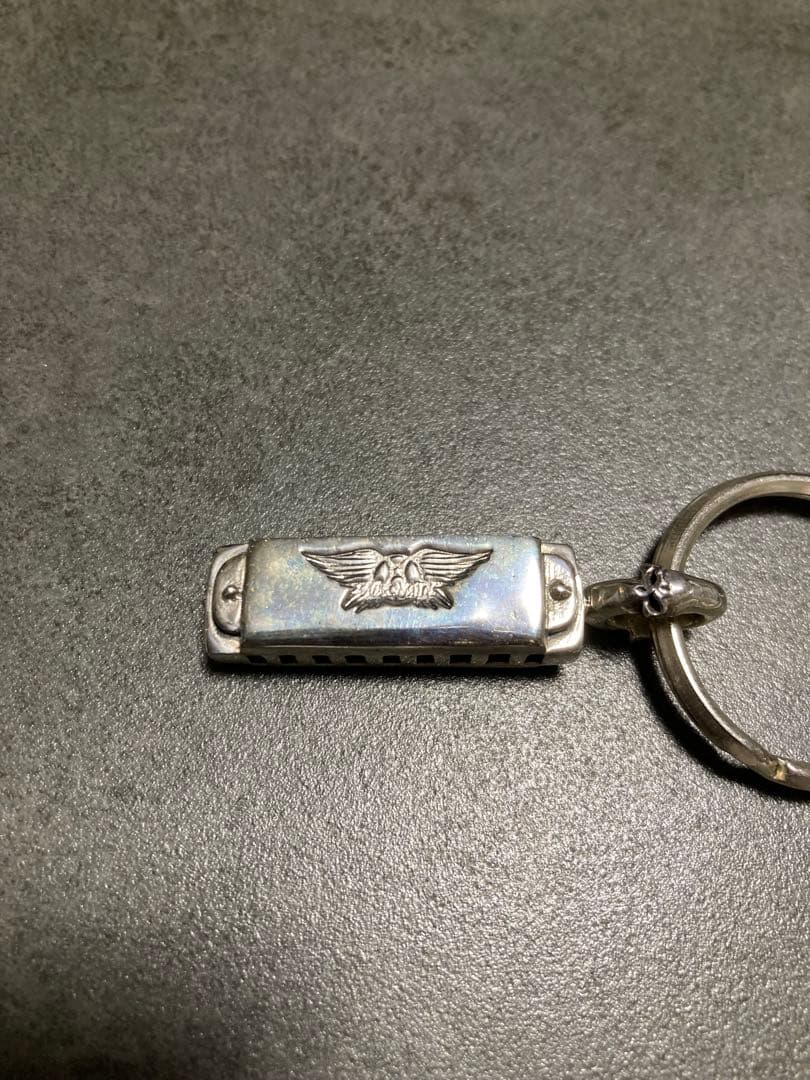 非売品】AEROSMITH×THIRTEENDESIGNSシルバーキーホルダー C