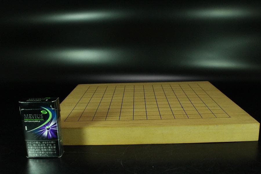 碁盤 美品 無垢材 漆線 36.5cmx33cm 厚み3cm(K-XA769)