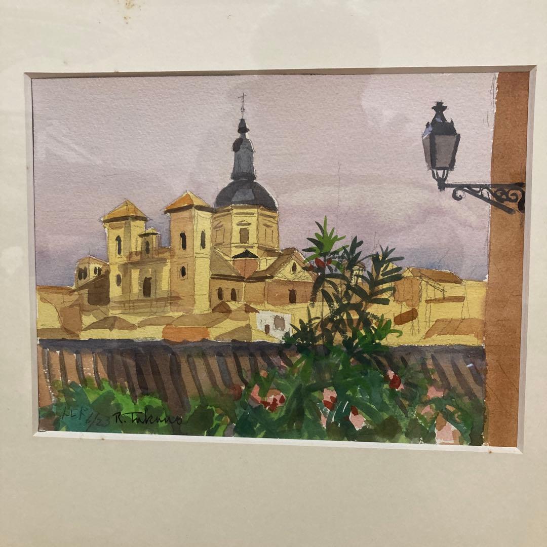 水彩画 風景画 約30cm x 40cm