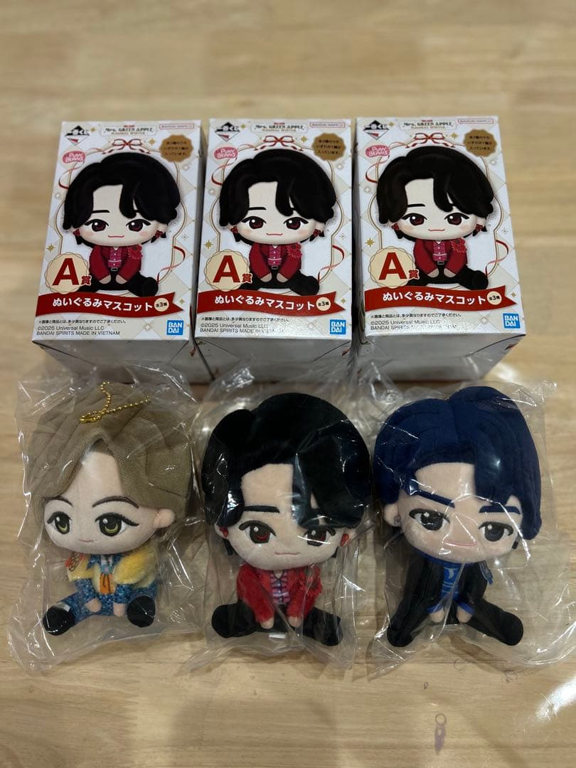 【新品未使用】ミセスグリーンアップル　一番くじ　A賞　3種　コンプリート ミセスグリーンアップル 一番くじ まとめ売り A賞〜F賞