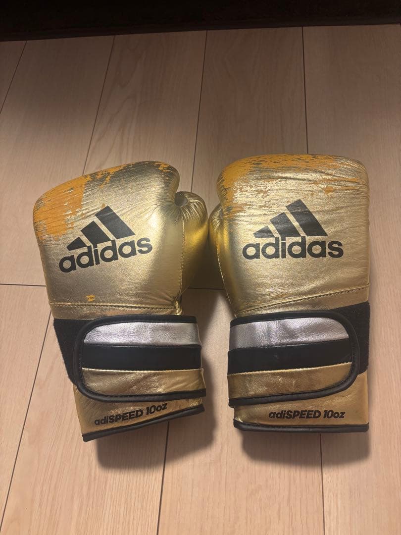 adidas adiSPEED 10oz ゴールド ボクシンググローブ adidas Adi-Speed 500 Pro Boxing and Kickboxing Gloves for Women