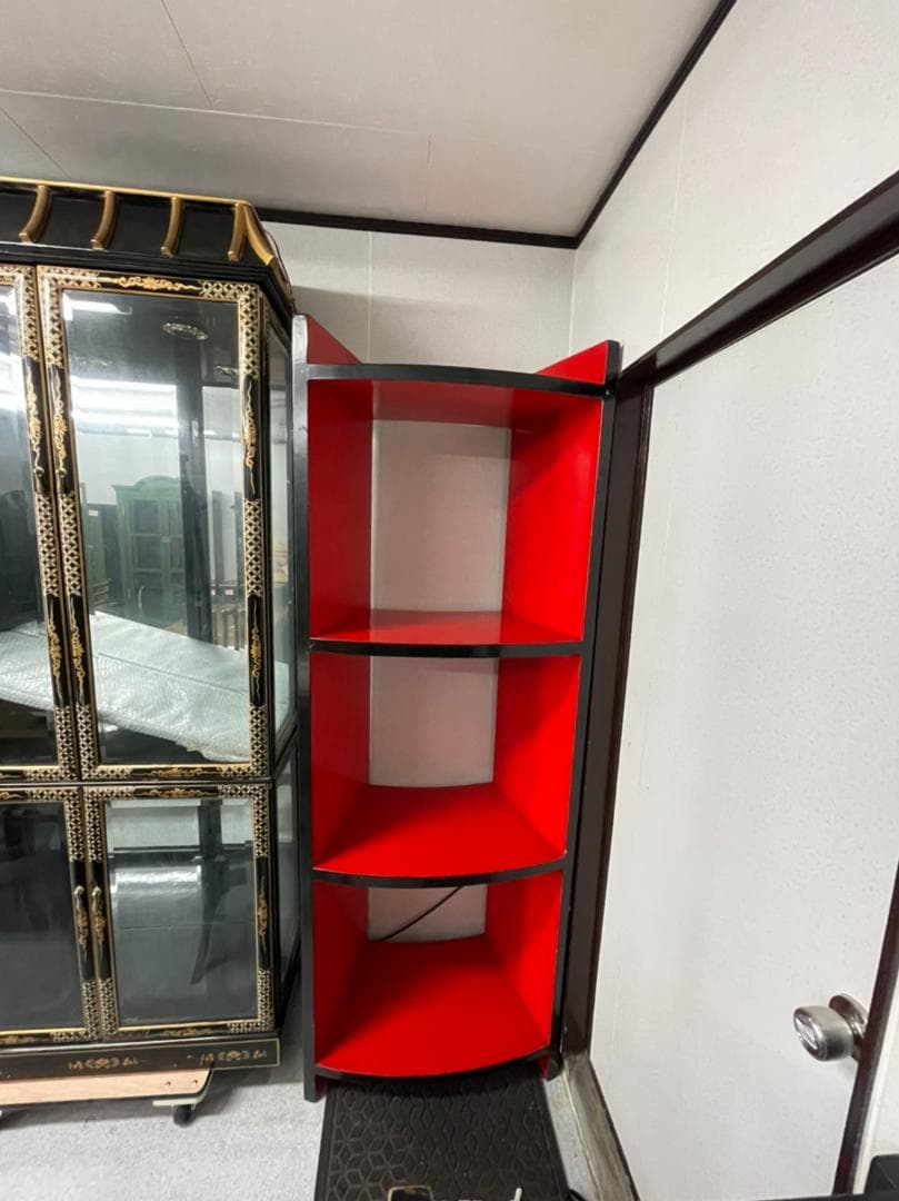 アンティーク家具 箪笥 飾り棚 現状 安い レトロ 食器棚 水屋箪笥