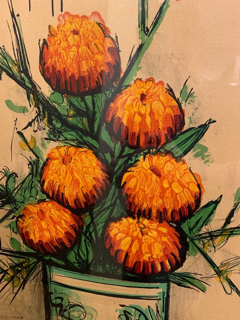 Bernard Buffet 花瓶の花 絵画 BERNARD BUFFET 花瓶の花 版画 Bernard