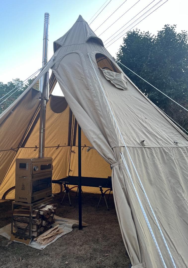 薪ストーブWoodWonders4＋パイプオーブン＋レンコンテント2M＋ガード