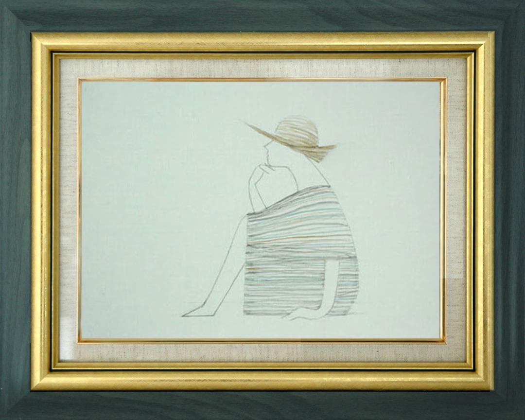 油絵 菅家令子 絵 絵画 インテリア F4-071812 人物 女性像