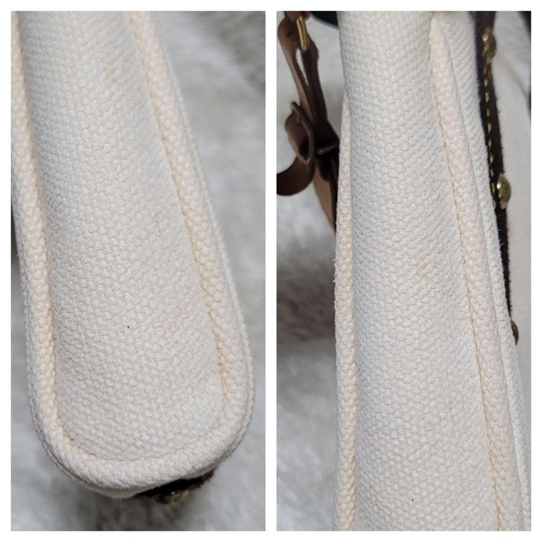 ルイヴィトン アンティグア カバ PM ハンドバッグ ホワイト ブラウン