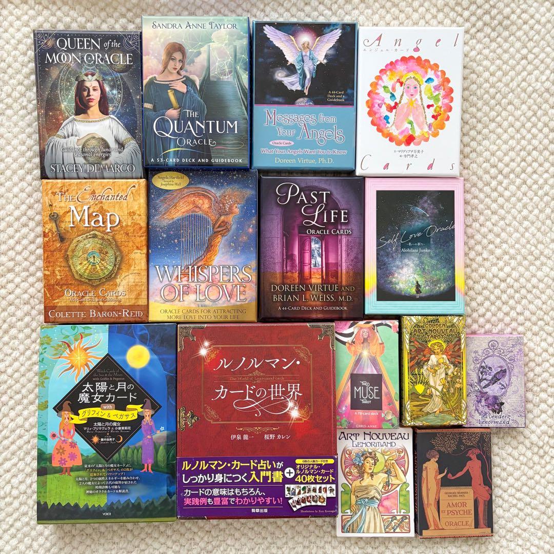 オラクルカード、タロットカード、ルノルマンカード15点セット まとめ