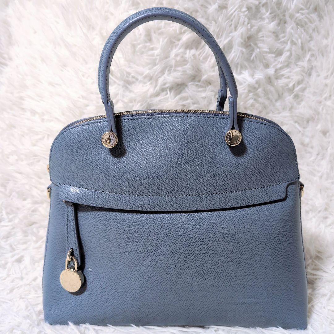 極美品✨️フルラ パイパー 2way本革ショルダー ハンドバッグ 南京錠 袋