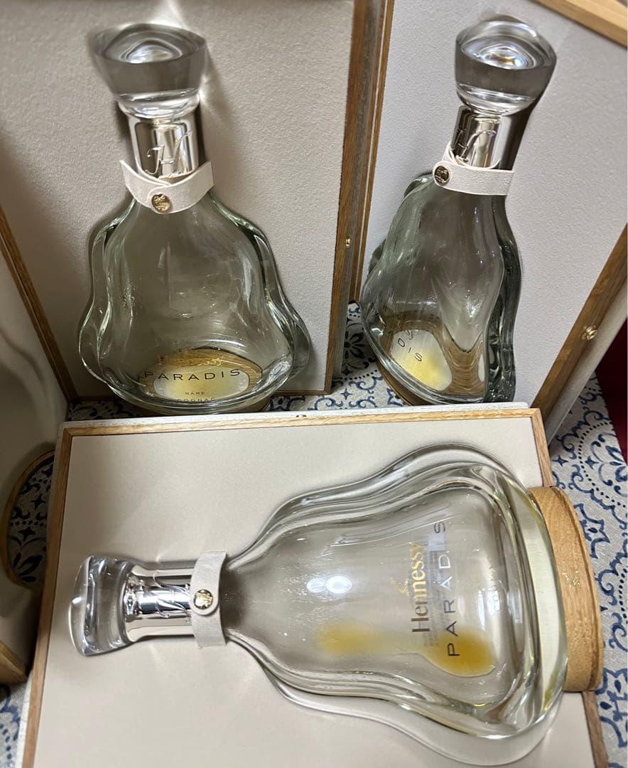 Hennessy Paradis ヘネシー パラディ 空瓶 箱付 3セットHennessy